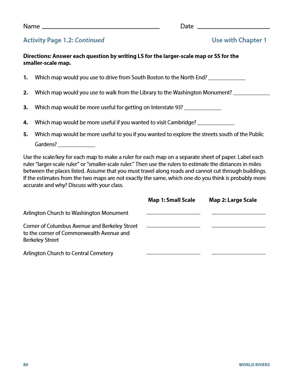 Activity Page 1.2, page 86