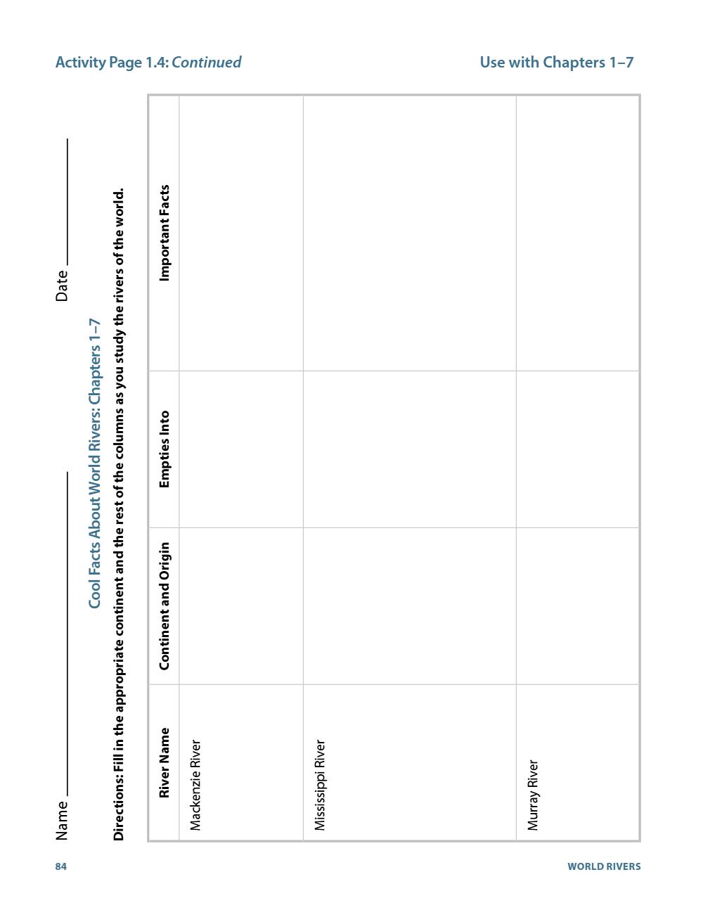Activity Page 1.4, page 90