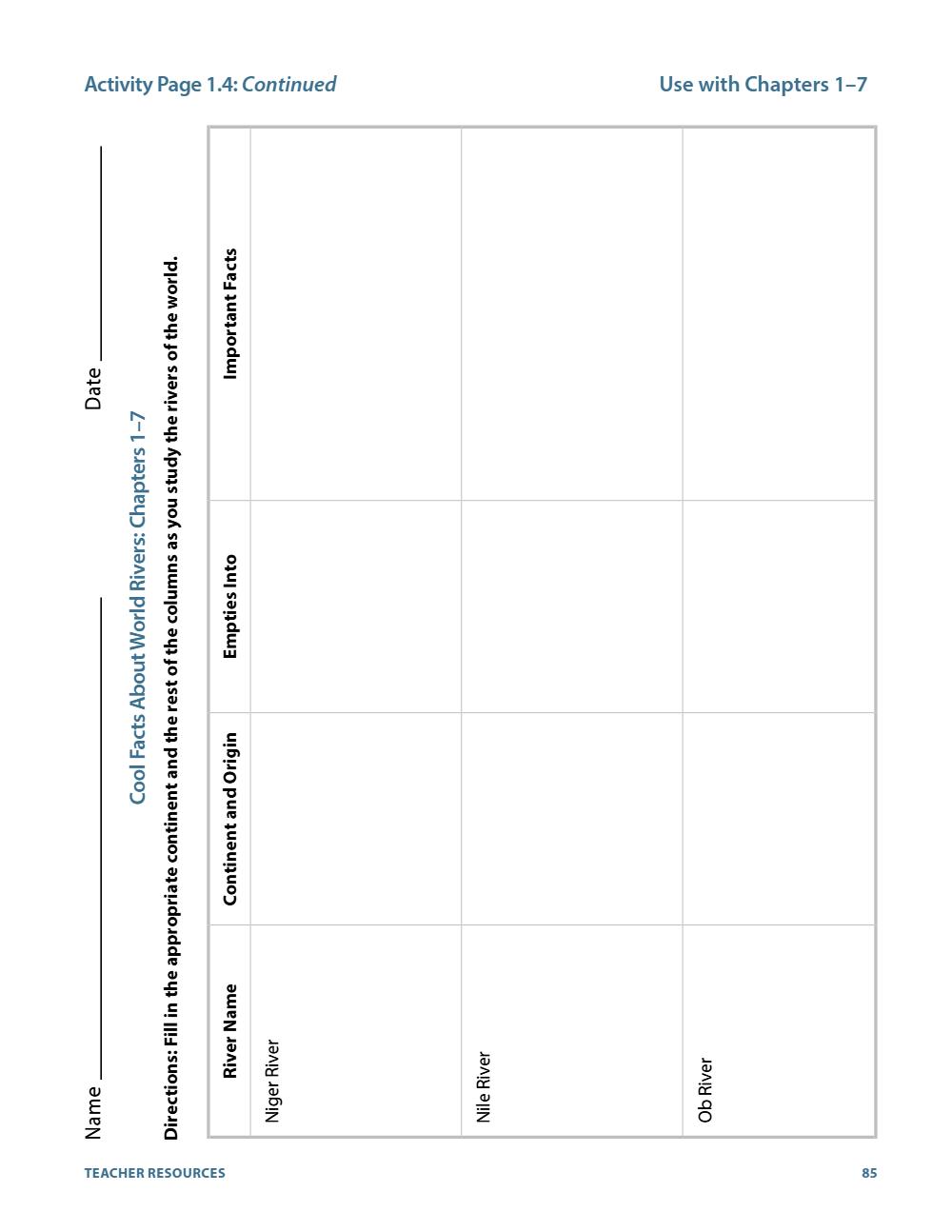 Activity Page 1.4, page 91