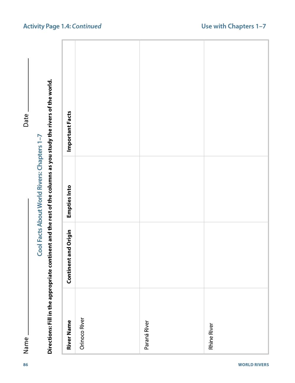 Activity Page 1.4, page 92