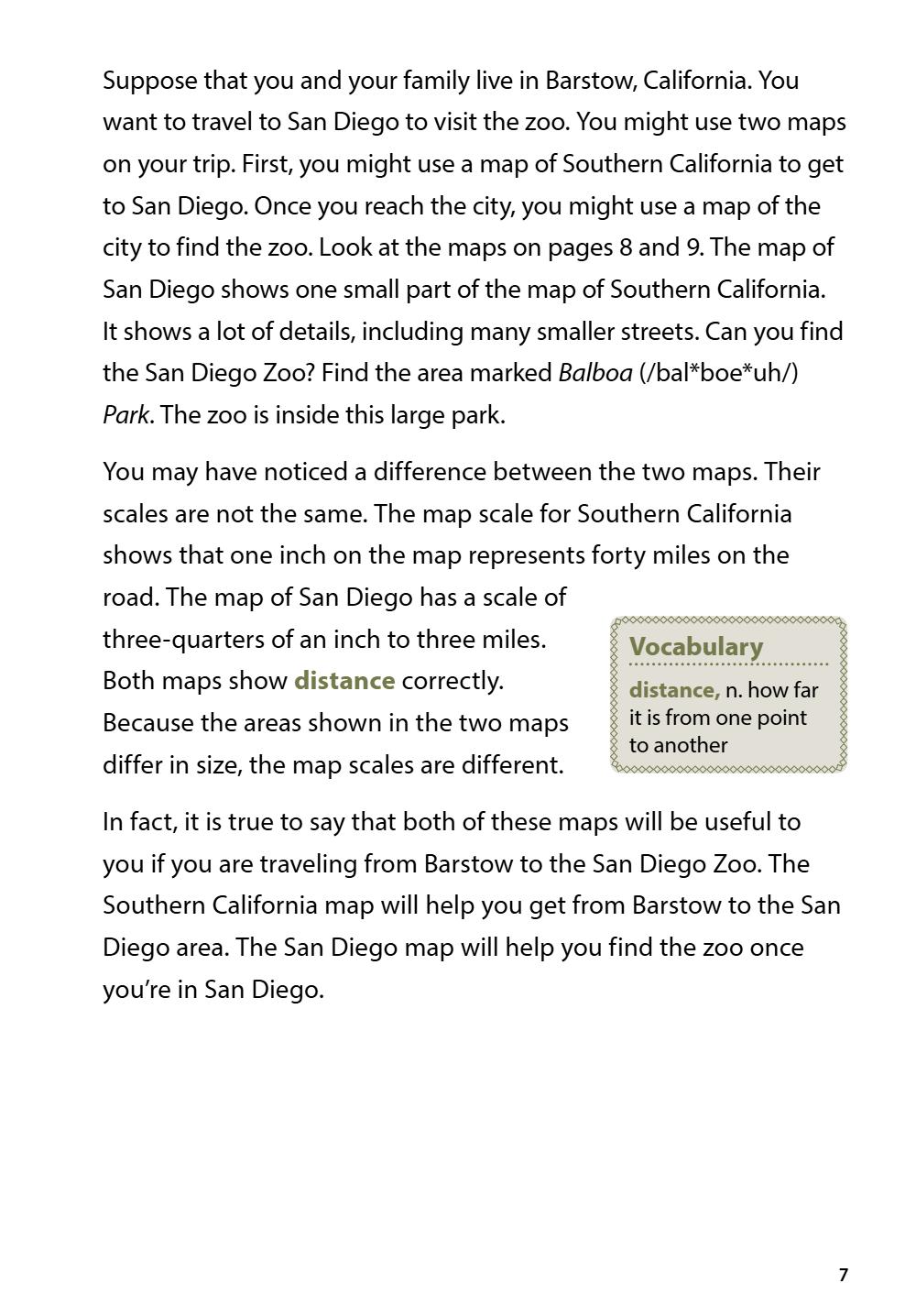 Using Maps Student Reader, page 10
