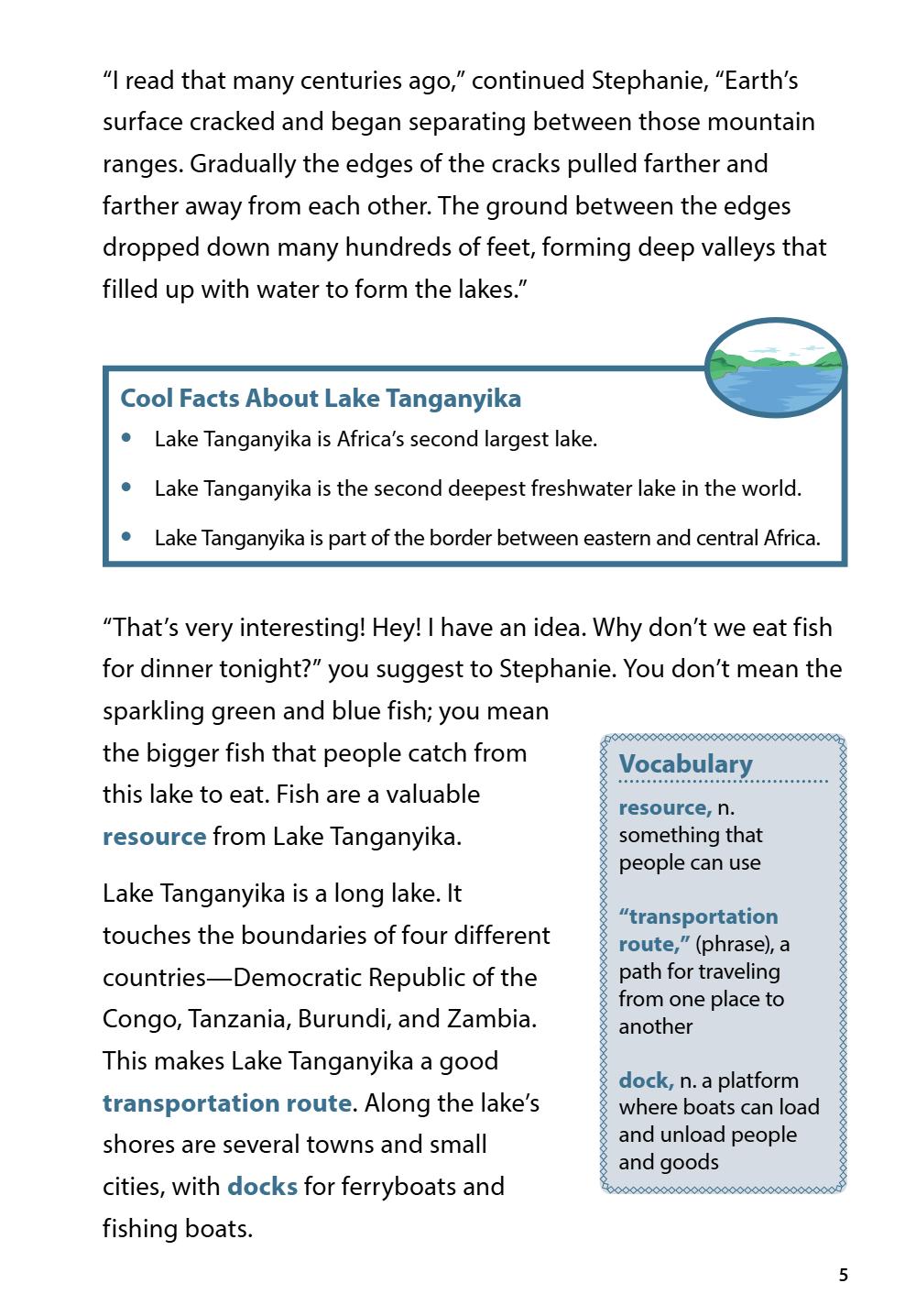 World Lakes Student Reader, page 11