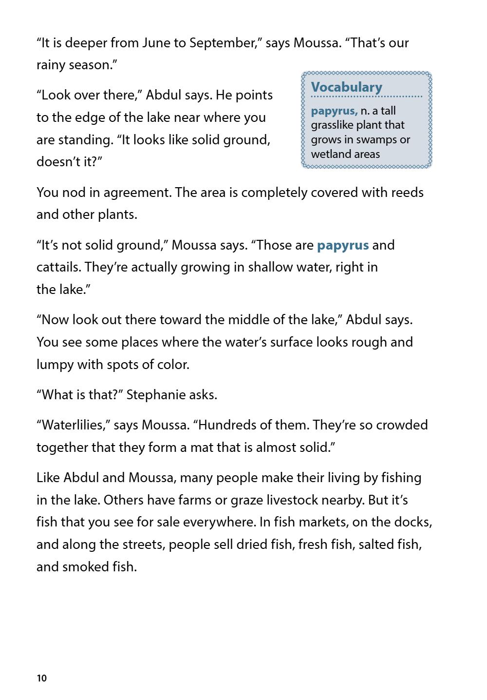 World Lakes Student Reader, page 16
