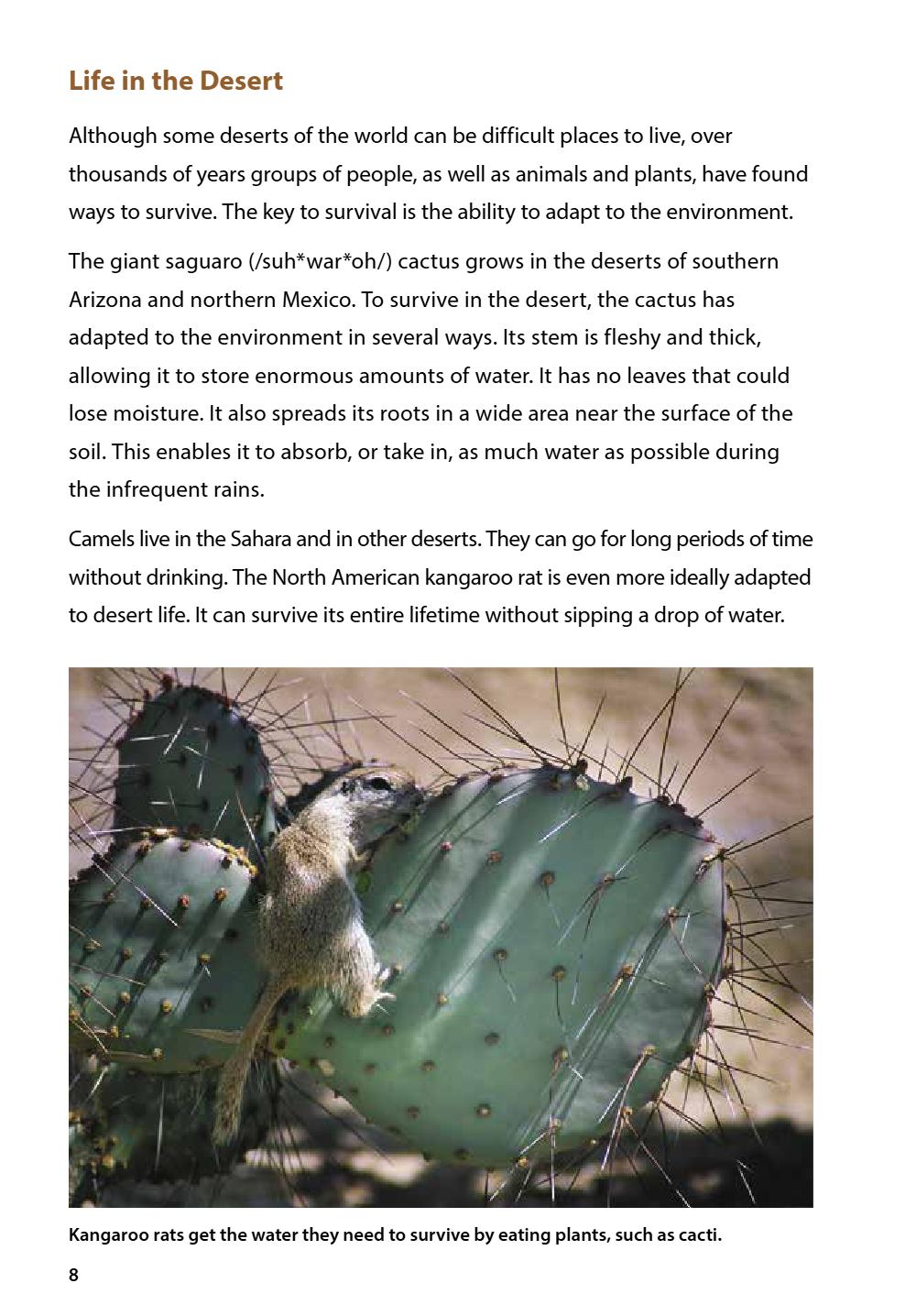 World Deserts Student Reader, page 14
