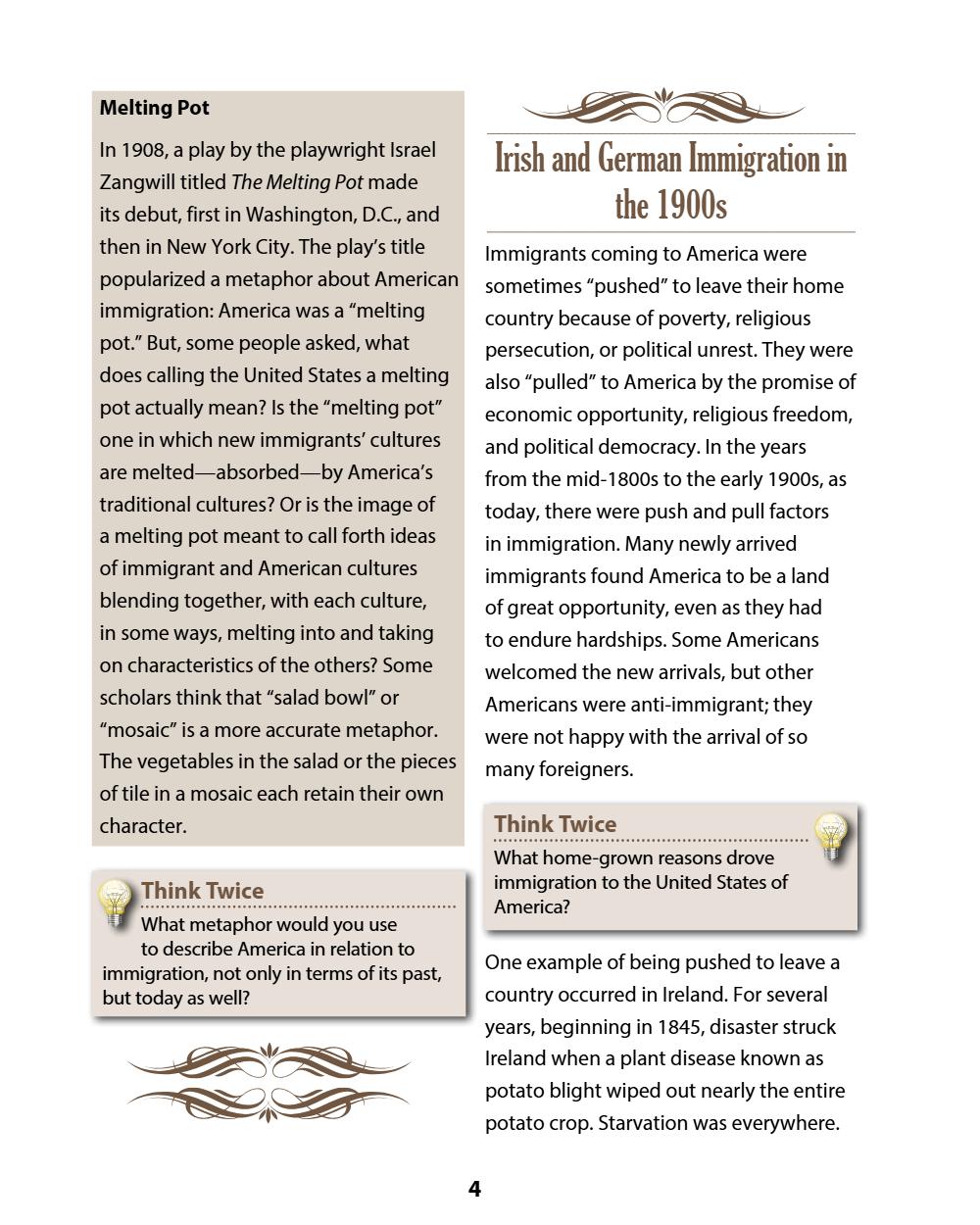 A History of the United States: Modern Times, Part 1 (Chapters 1–4) Student Reader, page 8