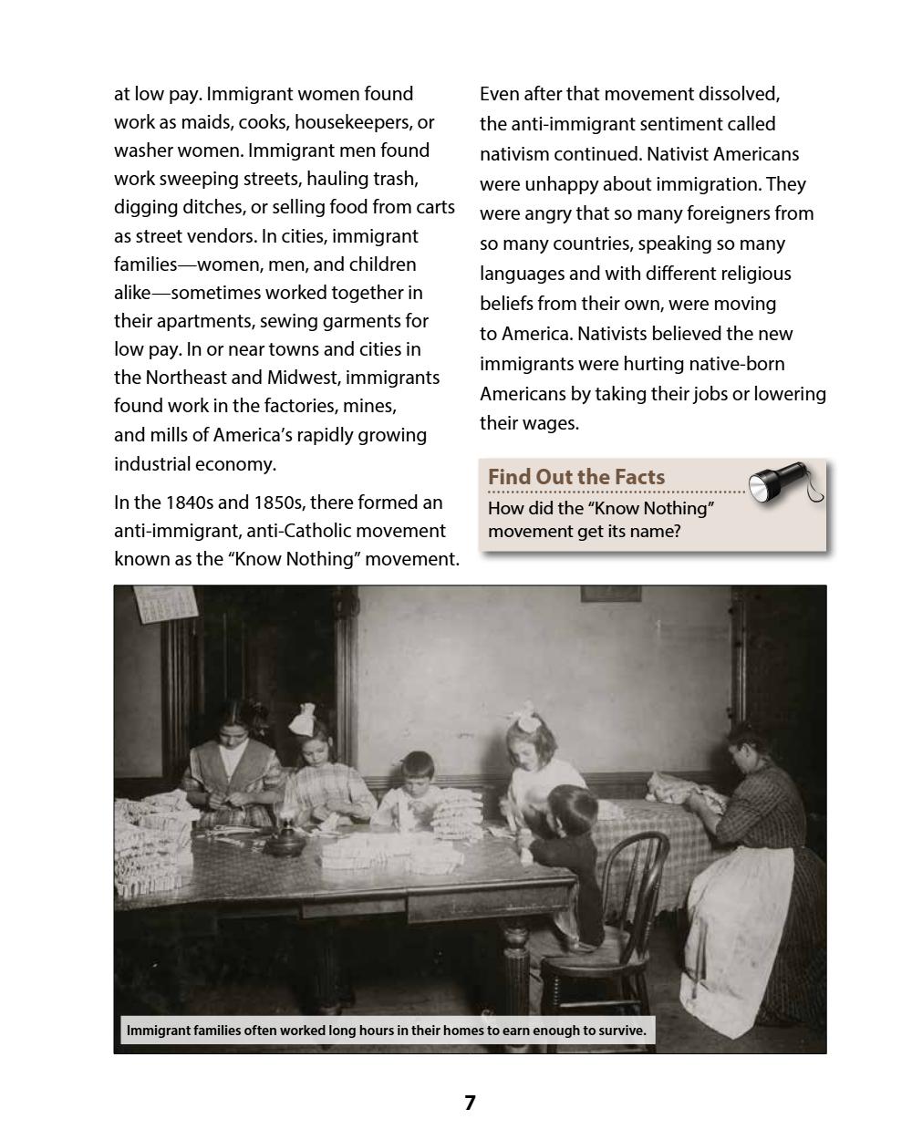 A History of the United States: Modern Times, Part 1 (Chapters 1–4) Student Reader, page 11