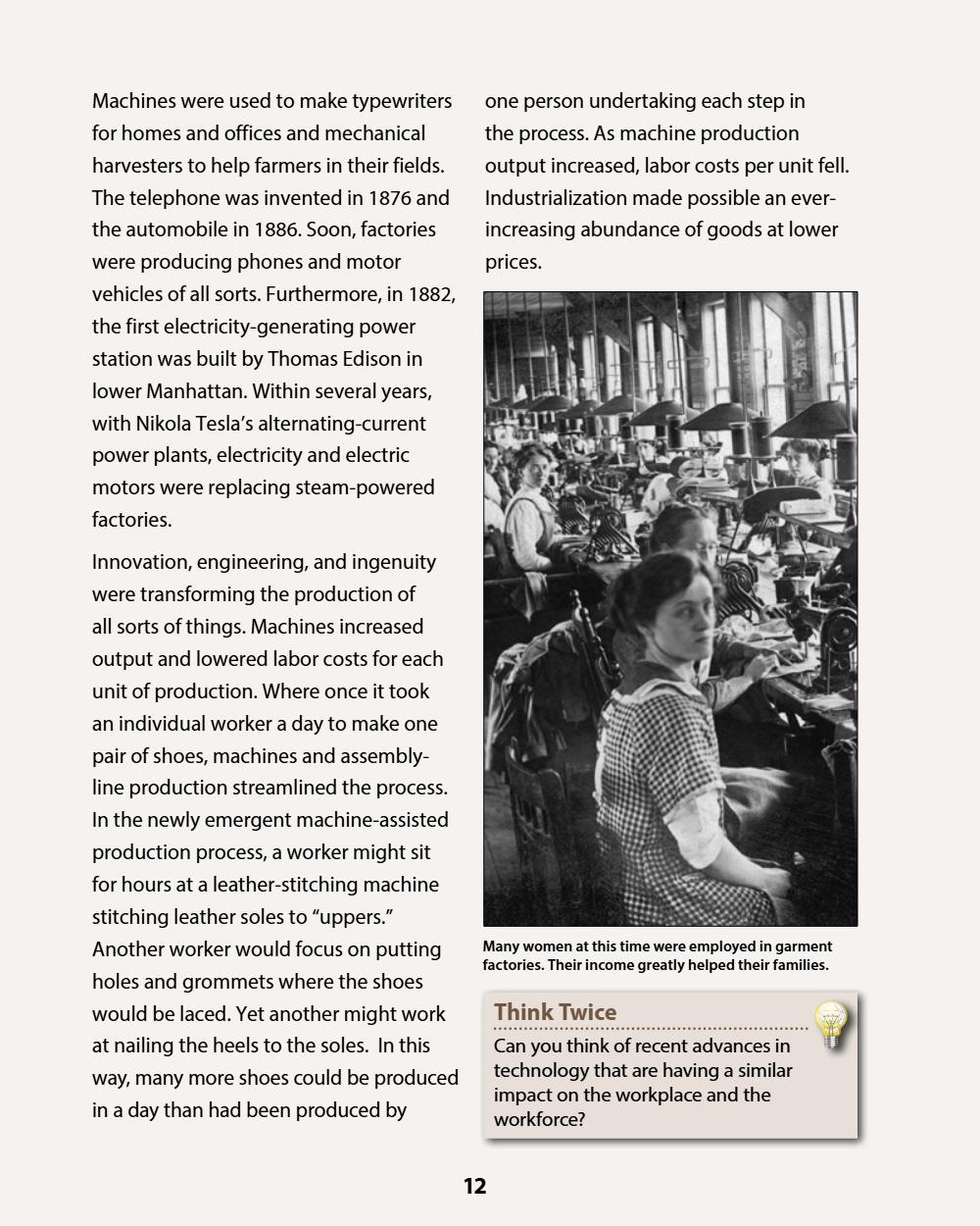 A History of the United States: Modern Times, Part 1 (Chapters 1–4) Student Reader, page 16