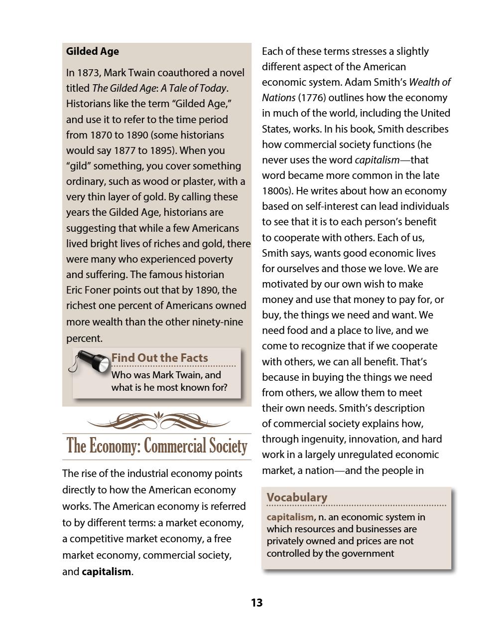 A History of the United States: Modern Times, Part 1 (Chapters 1–4) Student Reader, page 17