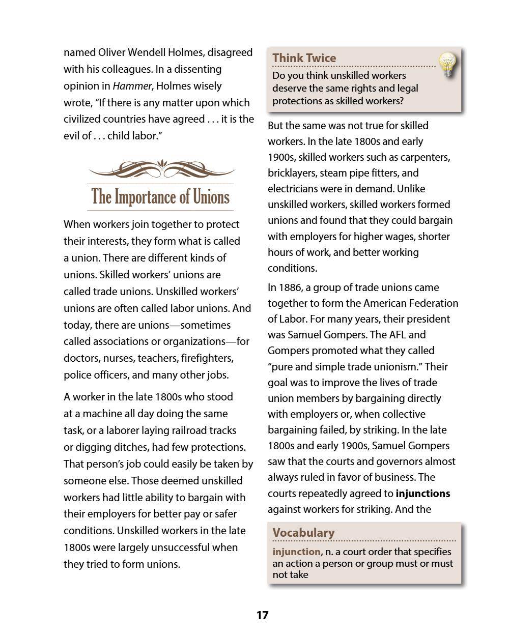 A History of the United States: Modern Times, Part 1 (Chapters 1–4) Student Reader, page 21
