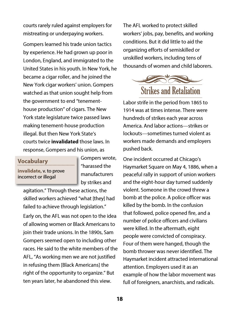 A History of the United States: Modern Times, Part 1 (Chapters 1–4) Student Reader, page 22