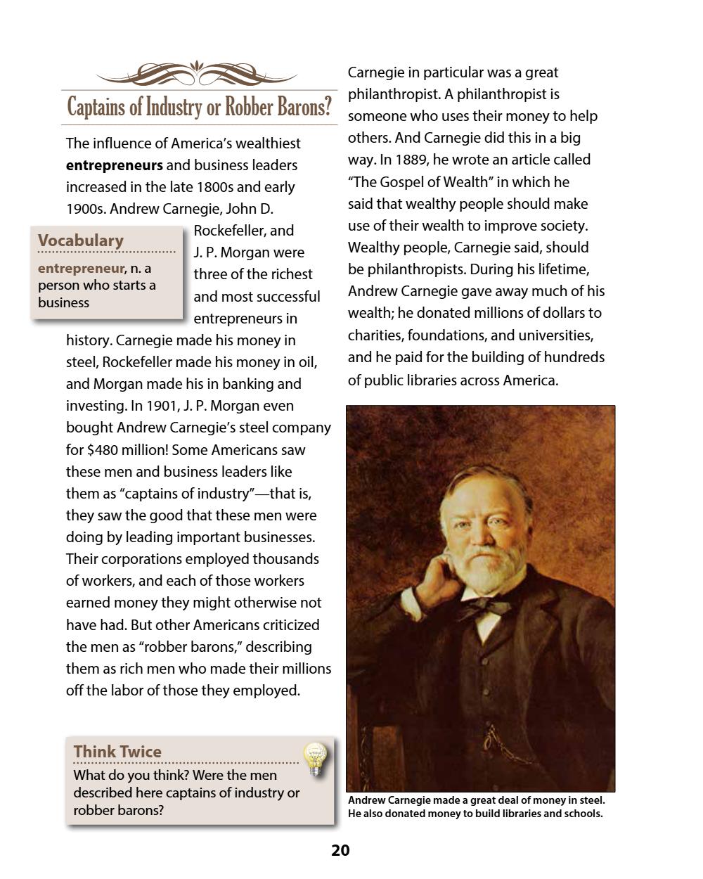 A History of the United States: Modern Times, Part 1 (Chapters 1–4) Student Reader, page 24