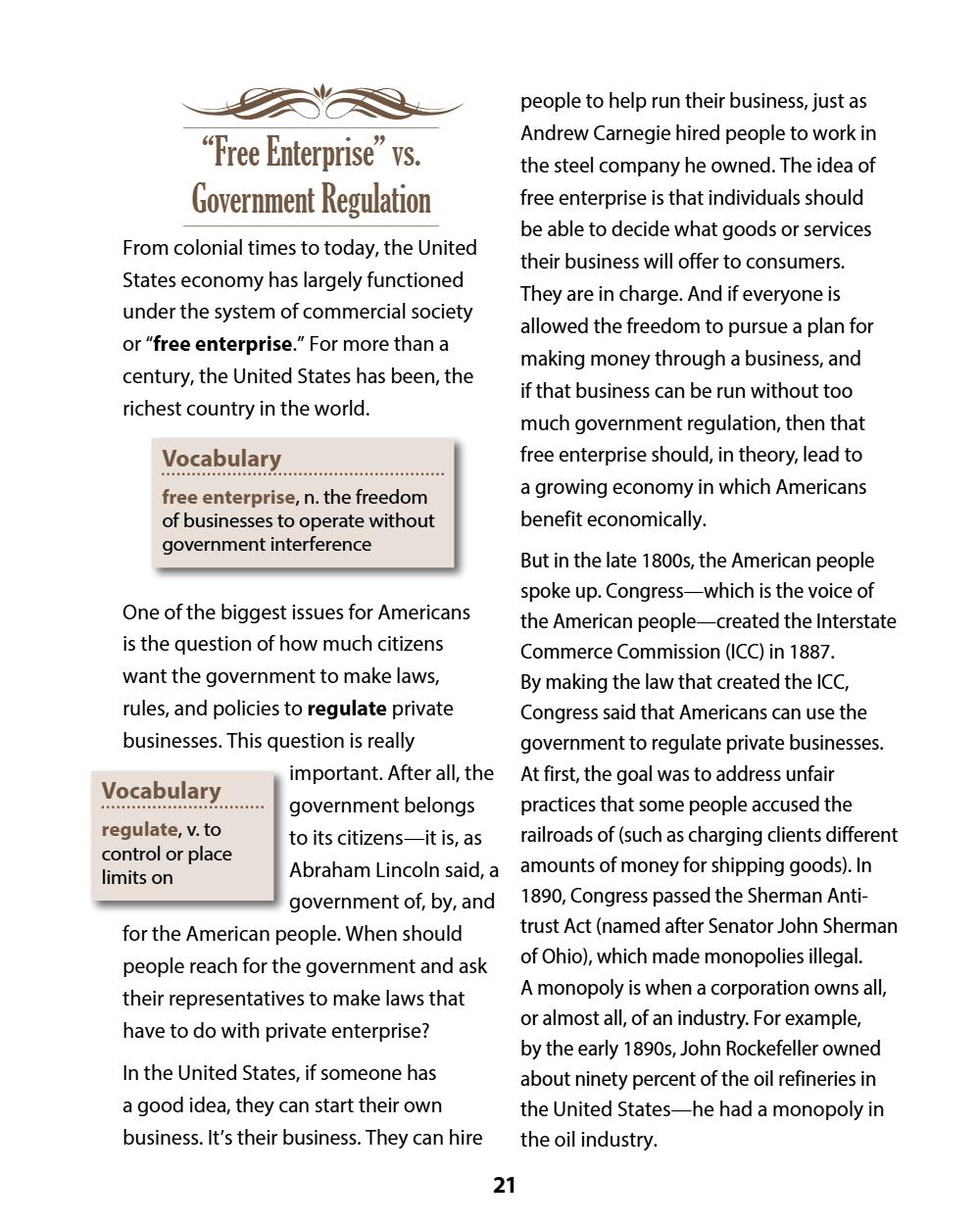 A History of the United States: Modern Times, Part 1 (Chapters 1–4) Student Reader, page 25