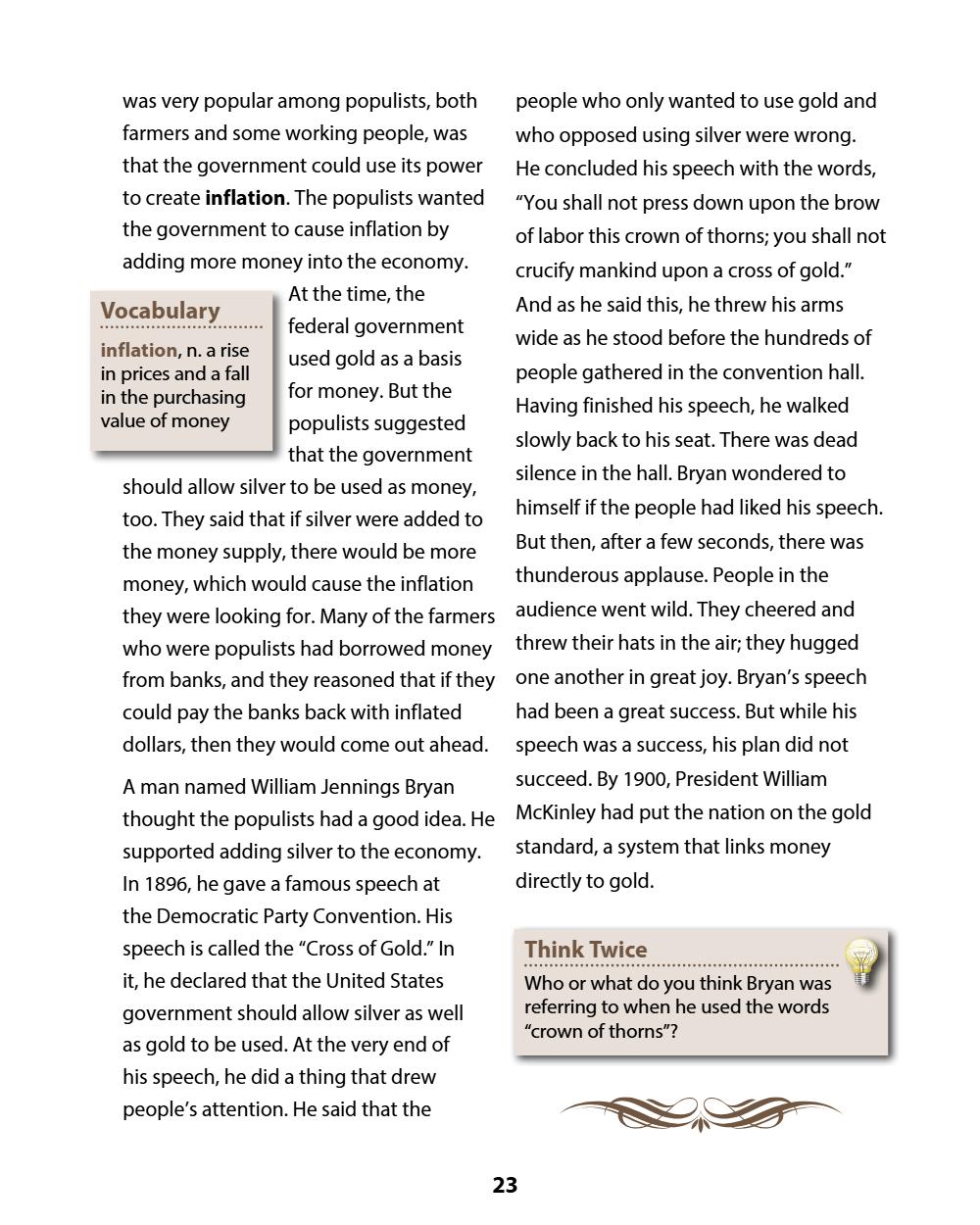 A History of the United States: Modern Times, Part 1 (Chapters 1–4) Student Reader, page 27