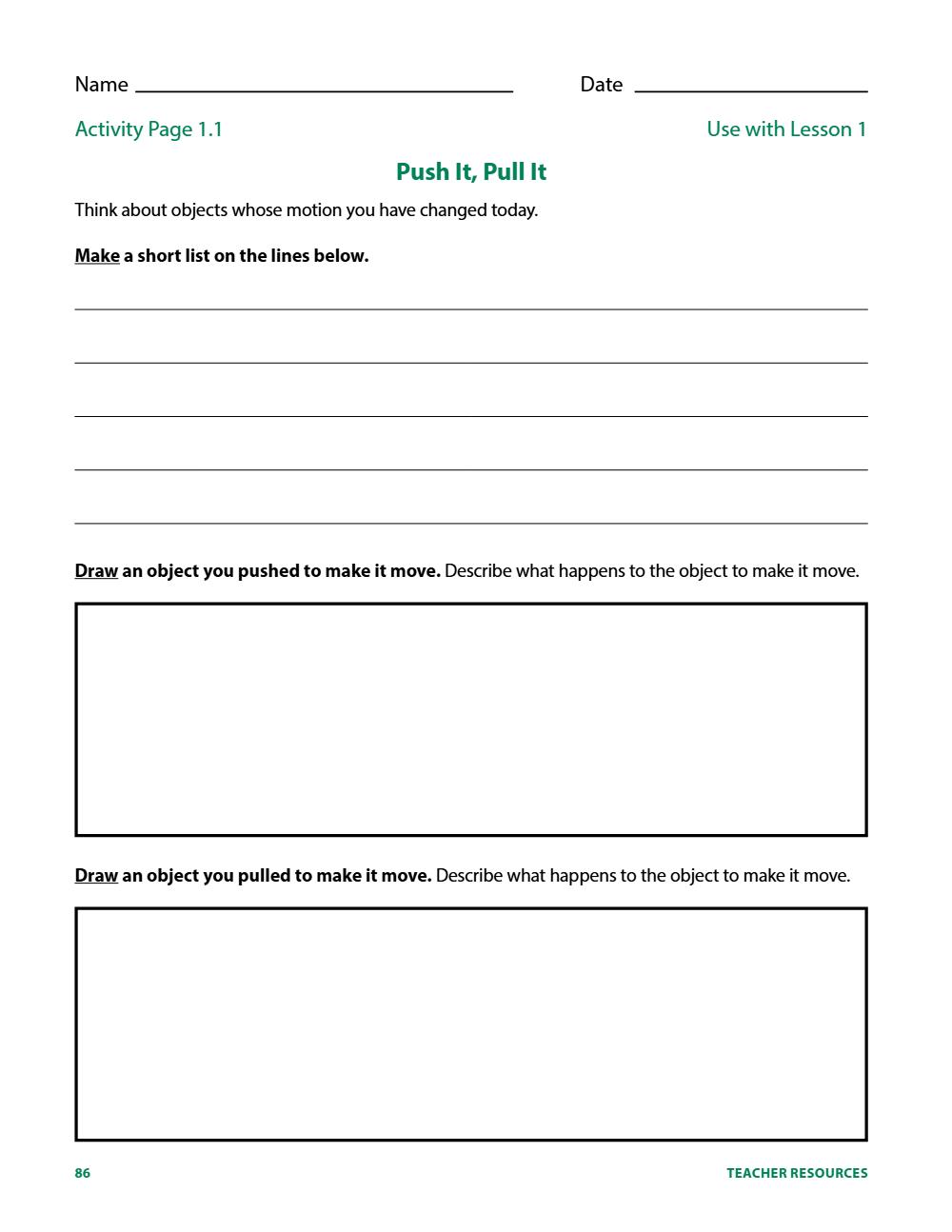 Activity Page 1.1, page 92