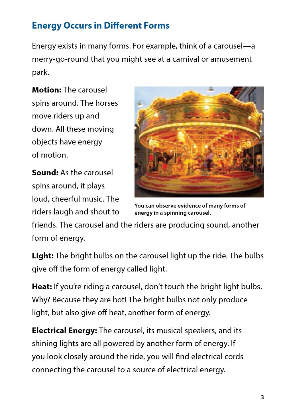 Energy Transfer and Transformation Student Reader, page 9